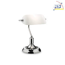 Table lamp LAWYER TL1, E27, chrome