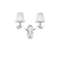 Wandleuchte PEGASO AP2, 2-flammig, E14, wei�