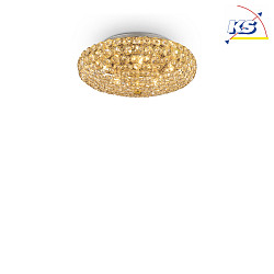Ceiling luminaire KING PL5, 5 flames, G9, 40W, gold