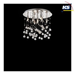 Ceiling luminaire MOONLIGHT PL8, 8 flames, G9, 40W, gold