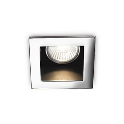 Recessed downlight FUNKY, IP20, 9 x 9cm, GU10 max. 50W, white / black reflector