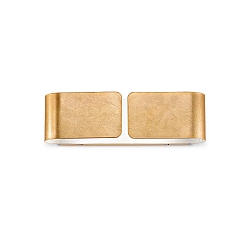 Wandleuchte CLIP AP2 SMALL ARGENTO, 2-flammig, E27, Gold