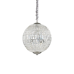 Pendelleuchte LUXOR SP6, 6-flammig, G9 max. 40W, Chrom
