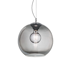 Pendant luminaire NEMO FUME\' SP1 D40, E27, � 40cm, smoked glass