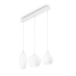 Pendelleuchte SOFT SP3, 3-flammig, 3x E14 max. 40W, Opalglas / wei�