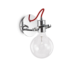 Wall luminaire RADIO AP1, E27, 60W, chrome