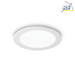 LED recessed area light GROOVE ROUND, IP20,  11.8cm, 10W 3000K 890lm 110, white