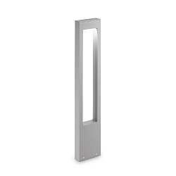 Outdoor Stehleuchte VEGA, H�he 80cm, G9, Aluminium / Glas geh�rtet, Grau
