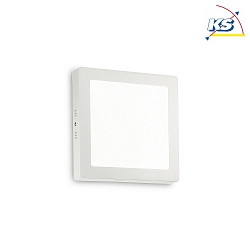 LED wall / ceiling luminaire UNIVERSAL SQUARE, 22.5 x 22.5cm, 18W 3000K 1050lm, white