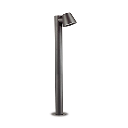 Outdoor floor luminaire GAS PT1, IP43, 80cm, GU10, aluminium / hardened glass