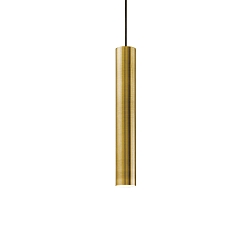Pendelleuchte LOOK SP1 D06, IP20, � 6cm / 40cm, GU10 max. 28W (inkl. LED 7W 3000K 540lm 50�, CRi >90, on-off), br�niert