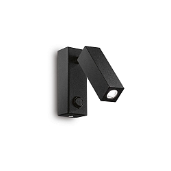 LED Wandstrahler PAGE SQUARE, 3W 3000K 135lm, mit Schalter, schwenkbar