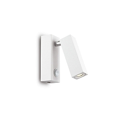 LED Wandstrahler PAGE SQUARE, 3W 3000K 135lm, mit Schalter, schwenkbar, Wei�