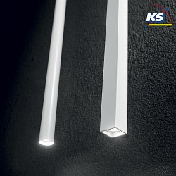 LED Pendelleuchte ULTRATHIN ROUND, 100cm /  3cm, 11.5W 3000K 970lm, Wei matt