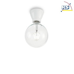 Keramik-Wall / Ceiling luminaire WINERY, E27 max. 60W, straight, white