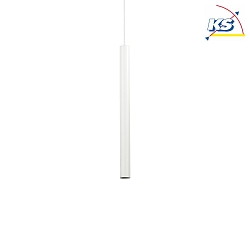 LED pendant luminaire ULTRATHIN ROUND, lenght 40cm /  3cm, 11.5W 3000K 1000lm, matt white