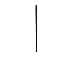LED Pendelleuchte ULTRATHIN ROUND, 40cm / � 3cm, 11.5W 3000K 970lm, Schwarz matt