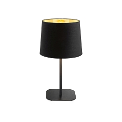 Tischleuchte NORDIK, H�he 48cm, E27, mit Schalter, schwarz / innen Gold