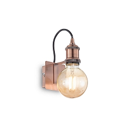 Retro-Wandleuchte FRIDA, E27 max. 60W, Kupfer antik / Schwarz