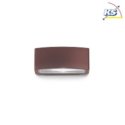 Outdoor wall luminaire ANDROMEDA, IP55, Up/Down, 22cm, 1 flame, E27, coffee brown