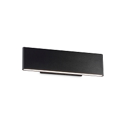 LED Wandleuchte DESK, Up/Down, 28.5cm, 12.5W 3000K 500lm 2x104�, Aluminium, Schwarz matt