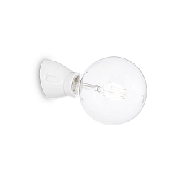 Wall / Ceiling luminaire WINERY, E27 max. 60W, tilted, ceramics, white