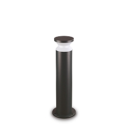 Outdoor Stehleuchte TORRE BIG, IP44, H�he 60cm, E27, Schwarz matt / Opal