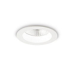 LED recessed spot BASIC ACCENT, IP44, � 10.3cm, 10W 3000K 1000lm 45�, matt white