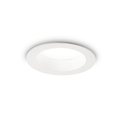 LED Einbaustrahler BASIC WIDE, IP44, � 10.3cm, 10W 3000K 1000lm 85�, Wei� matt