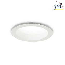 LED recessed spot BASIC WIDE, IP44,  14.4cm, 20W 3000K 1900lm 87, matt white