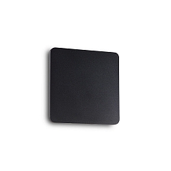 LED Wandleuchte COVER SQUARE, 15 x 15cm, 9.5W 3000K 470lm, indirekt, Schwarz / Opal