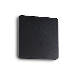 LED Wandleuchte COVER SQUARE, 20 x 20cm, 11W 3000K 720lm, indirekt, Schwarz / Opal