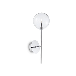 Wandleuchte EQUINOXE, inkl. G4 2W 3000K 170lm, Metall / Glas klar, Chrom
