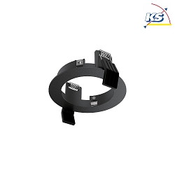 Spring clip mountiung frame for LED recessed spot DYNAMIC, round,  9.5cm, black
