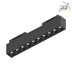 LED track module luminaire ARCA ACCENT, 48Vdc, lenght 30.5cm, UGR<13, 15W 3000K 2000lm 35, black