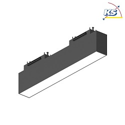 LED track module luminaire ARCA WIDE, lenght 30.5cm, 48 Vdc, 13W 3000K 1950lm 98, black