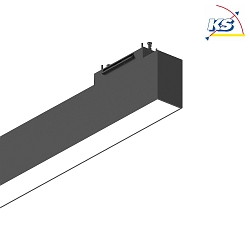 LED Schienen-Modulleuchte ARCA WIDE, 60.5cm, 48 Vdc, 25W 3000K 4000lm 98, Schwarz