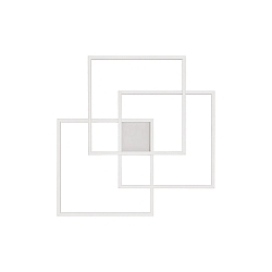 LED Wand-/Deckenleuchte FRAME-2, 59 x 59.5cm, 35W 3000K 2800lm, Mattwei�