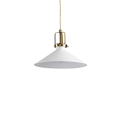 Pendelleuchte ERIS-3, E27, Metall / Satingold-Details / Stoffkabel, Schwarz