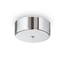 Ceilng rose MAGNETICO for 1 pendant luminaire, � 9cm, magnetic visor, chrome