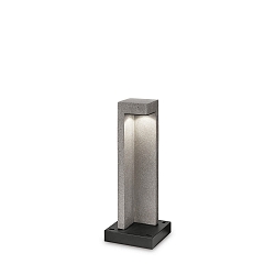 Outdoor LED Stehleuchte TITANO SMALL, 49cm, Harz granitgrau, 9W 3000K 290lm