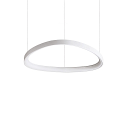 pendant luminaire GEMINI 610 round, adjustable IP20, white