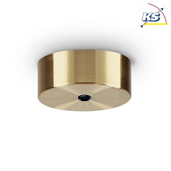 Ceiling rose MAGNETICO for 1 Pendant luminaire,  9cm, magnetic visor, burnished brass
