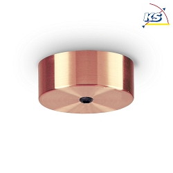 Ceiling rose MAGNETICO for 1 Pendant luminaire,  9cm, magnetic visor, burnished copper