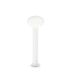 Outdoor floor luminaire CLIO 1, 60cm, IP44, 1 flame, E27, without cover, aluminium, white