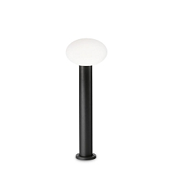 Outdoor floor luminaire CLIO 1, 60cm, IP44, 1 flame, E27, without cover, aluminium, black