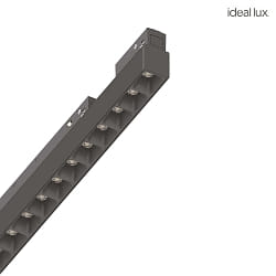 linear luminaire EGO ACCENT LED on/off IP20, black 13W 1300lm 3000K 35 35 CRI >90 28.4cm