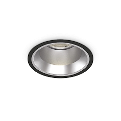LED Deckeneinbauleuchte OFF, rund, � 162 mm, 28W, 4000K, 3400 lm, IP20, schwarz
