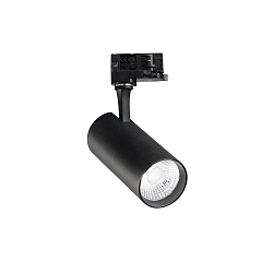 LED 3-Phasen-Schienenstrahler FOX 25W BIG ON-OFF, CRI 80, schaltbar, verstellbar, 4000K 2590lm 35�, schwarz