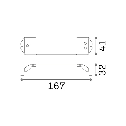 LED driver LIKA - IE-45D DALI-2/PUSH / 600MA DALI controllable